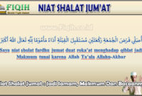 Niat Shalat Jumat Jadi Iamam, Makmum Dan Bacaannya.jpg