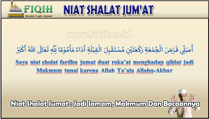 Niat Shalat Jumat Jadi Iamam, Makmum Dan Bacaannya.jpg