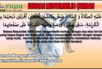 Sunnah Menyembelih Qurban Basmallah, Shalawat Takbir & Doa.jpg