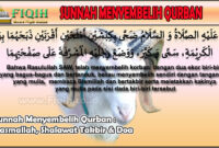 Sunnah Menyembelih Qurban Basmallah, Shalawat Takbir & Doa.jpg