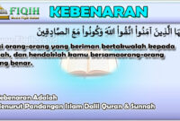 Kebenaran Adalah Menurut Pandangan Islam Dalil Quran & Sunnah