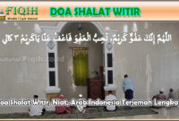 Doa Shalat Witir