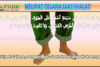 Melipat Celana Saat Shalat