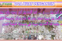 Doa Buat Pengantin, Arab, Indonesia dan Terjemah