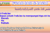 I’rab Jar dan Jazm Matan Al-Jurumiyah Bab Ma’rifat Alamat Al-I’rab