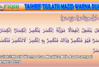 Tsulatsi Mazid Warna Dua Mazid 2 Bab 1-5