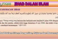 Jihad Dalam Islam Pengertian Tujuan dan Macamnya