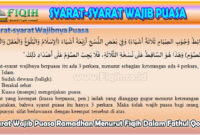 Syarat Wajib Puasa Ramadhan Menurut Fiqih