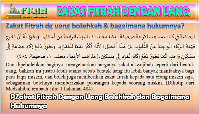 Zakat Fitrah Dengan Uang Bolehkah