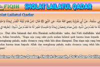 Malam Lailatu Qadar, Sholat Sunnah, Do'a Dan Dalilnya
