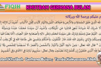 Materi Khutbah Gerhana Bulan