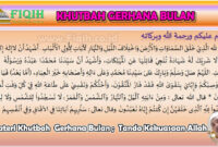 Materi Khutbah Gerhana Bulan