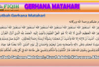 Materi Khutbah Gerhana Matahari