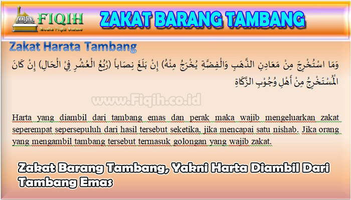 Zakat Barang Tambang