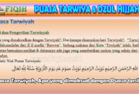 Puasa Tarwiyah