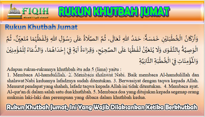 Rukun Khutbah Jumat