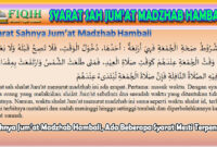 Sahnya Jum’at Madzhab Hambali