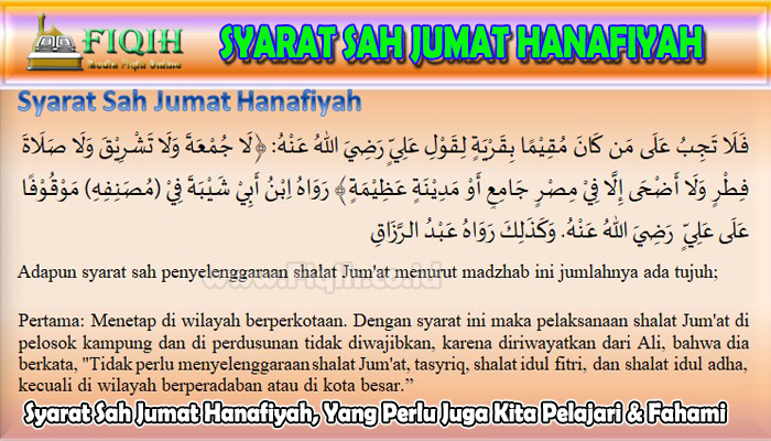 Syarat Sah Jumat Hanafiyah