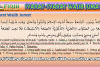 Syarat Wajibnya Jumat