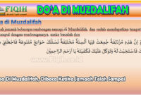 Doa Di Muzdalifah