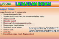 Larangan Ihram