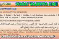 Syarat Wajib haji