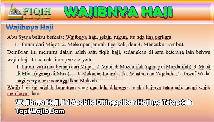 Wajibnya Haji