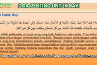 Doa untuk bayi