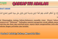 Qadzaf Adalah