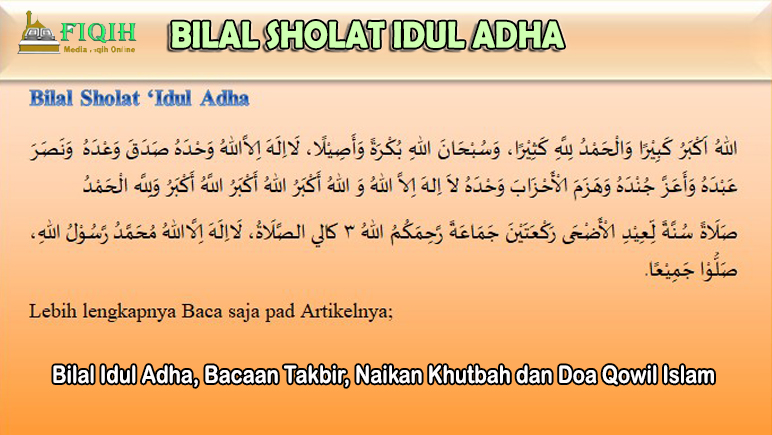 Bilal Idul Adha