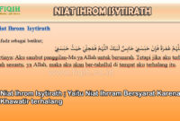 Niat Ihrom Isytirath