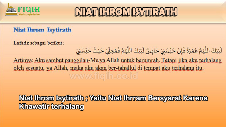 Niat Ihrom Isytirath